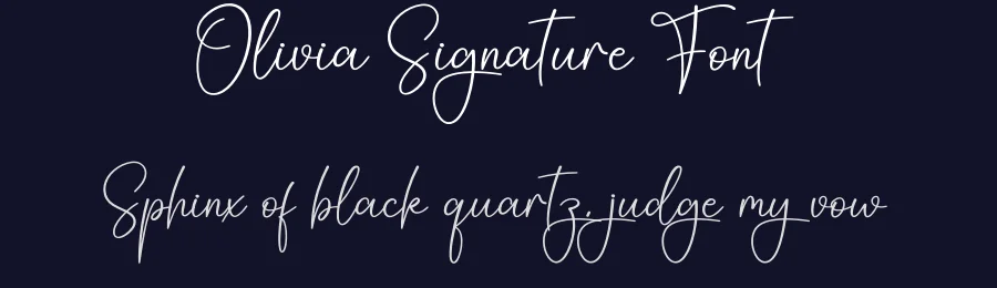 Olivia Signature Font by creativeletter — Script Handwritten Font — thumbnail 2