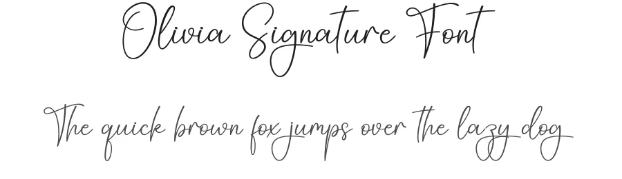 Olivia Signature Font by creativeletter — Script Handwritten Font