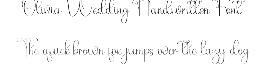 Olivia Wedding Handwritten Font by inermediaSTUDIO — Script Handwritten Font