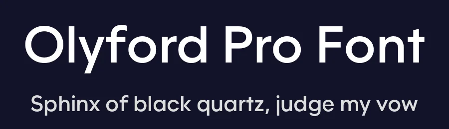 Olyford Pro Font by NicolassFonts — Sans Serif Font — thumbnail 2