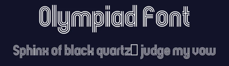 Olympiad Font by Robbo — Decorative Font — thumbnail 2