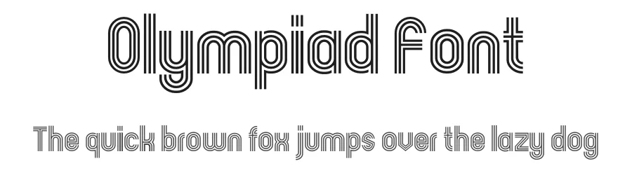 Olympiad Font by Robbo — Decorative Font