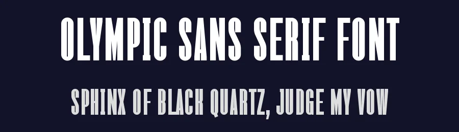 Olympic Sans Serif Font by Graphicxell — Sans Serif Font — thumbnail 2