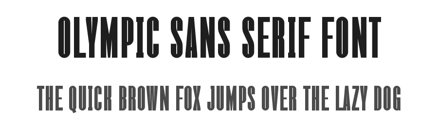 Olympic Sans Serif Font by Graphicxell — Sans Serif Font