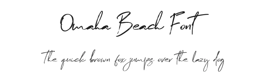 Omaha Beach Font by Scratch Design Bali — Script Handwritten Font