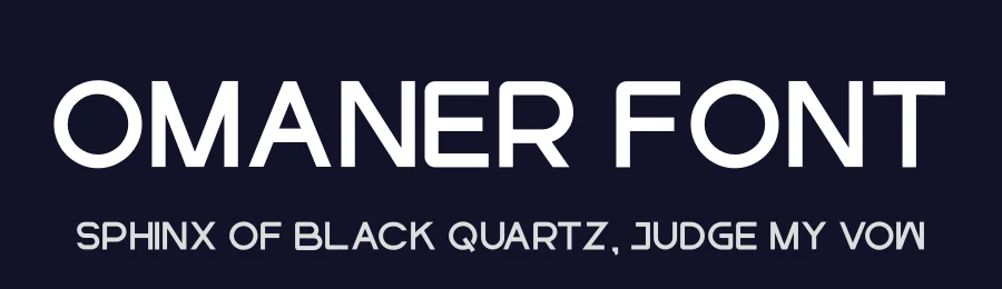 Omaner Font by hayoyuka8 — Display Font — thumbnail 2