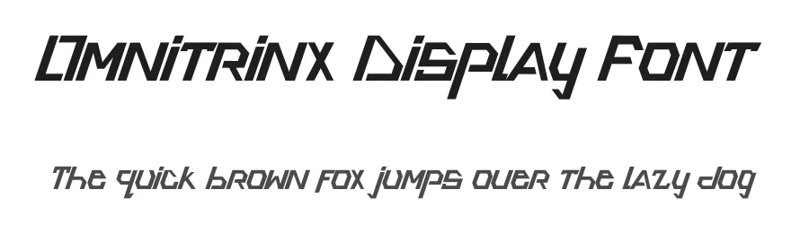 Omnitrinx Display Font by Dhabee — Display Font