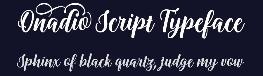 Onadio Script Typeface by keithzo — Script Handwritten Font — thumbnail 2