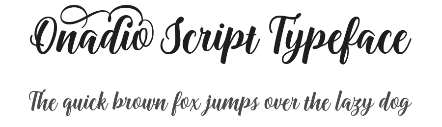 Onadio Script Typeface by keithzo — Script Handwritten Font