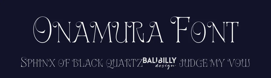 Onamura Font by Balibilly Design — Display Font — thumbnail 2