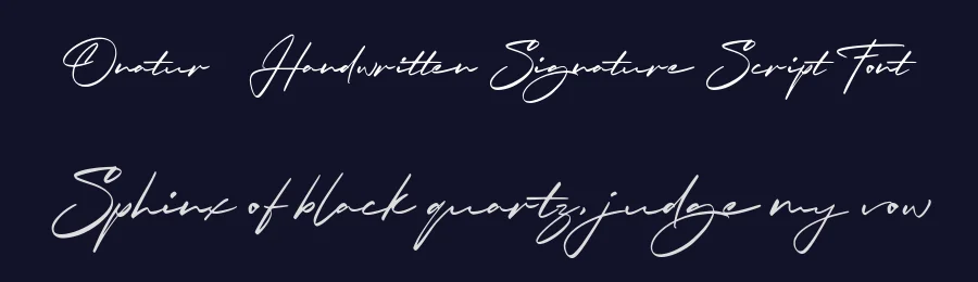 Onatur – Handwritten Signature Script Font by afkaristudio — Script Handwritten Font — thumbnail 2
