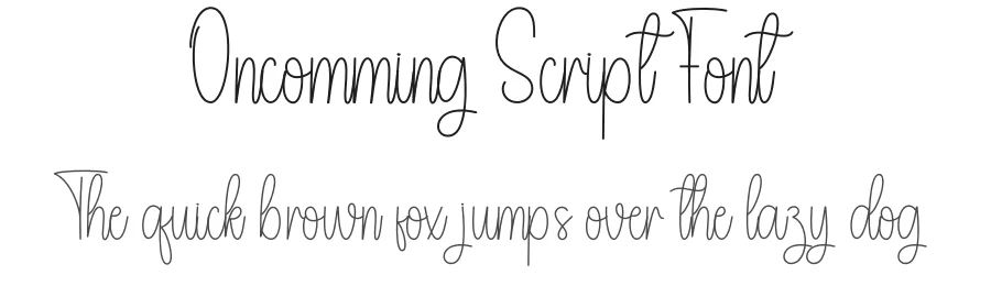 Oncomming Script Font by andikastudio — Script Handwritten Font