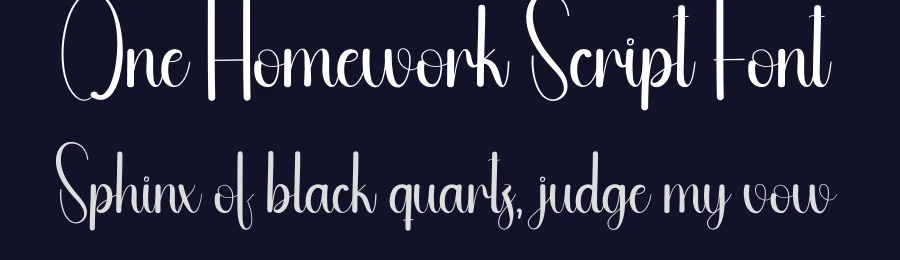 One Homework Script Font by andikastudio — Script Handwritten Font — thumbnail 2