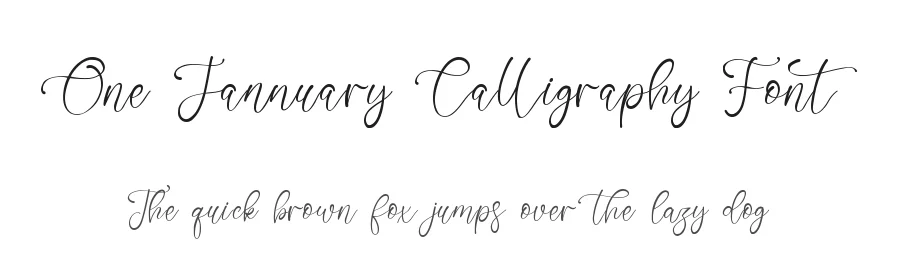 One Jannuary Calligraphy Font by fontkong — Script Handwritten Font