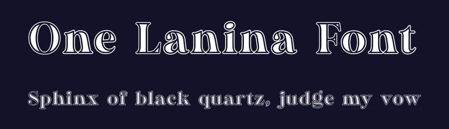 One Lanina Font by albert_kalingga — Serif Font — thumbnail 2