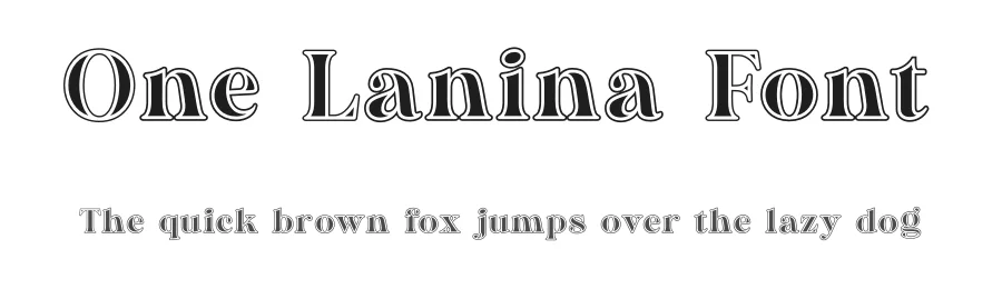 One Lanina Font by albert_kalingga — Serif Font