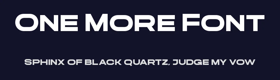 One More Font by Taboja Std — Display Font — thumbnail 2