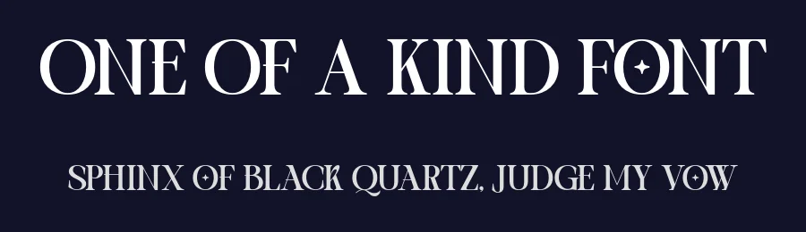 One Of A Kind Font by Taboja Std — Serif Font — thumbnail 2