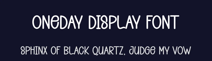 Oneday Display Font by andikastudio — Display Font — thumbnail 2