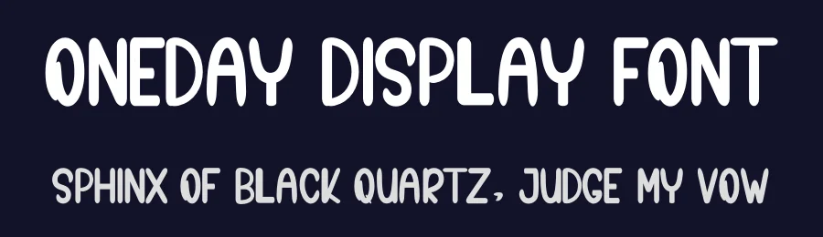 Oneday Display Font by inermediaSTUDIO — Display Font — thumbnail 2