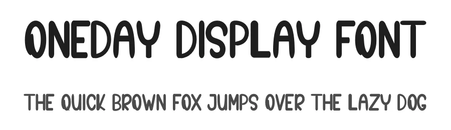 Oneday Display Font by inermediaSTUDIO — Display Font
