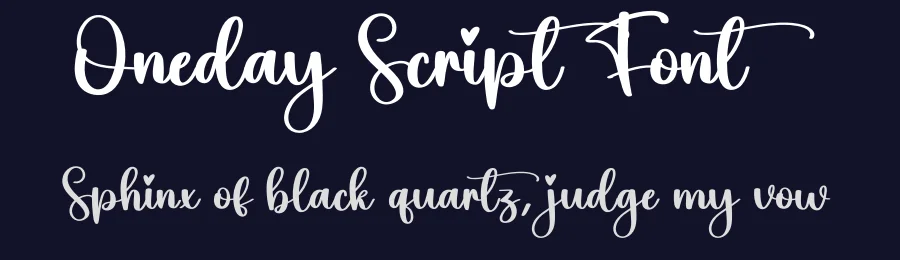 Oneday Script Font by creativeletter — Script Handwritten Font — thumbnail 2