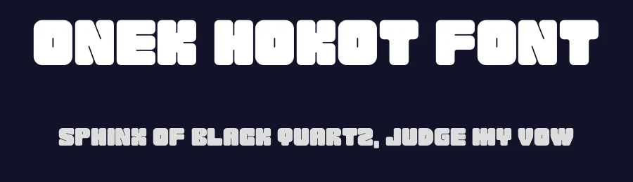 Onek Hokot Font by Onek Studio — Display Font — thumbnail 2