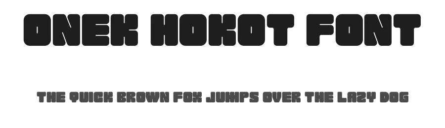 Onek Hokot Font by Onek Studio — Display Font