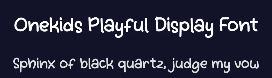 Onekids Playful Display Font by figuree studio — Display Font — thumbnail 2