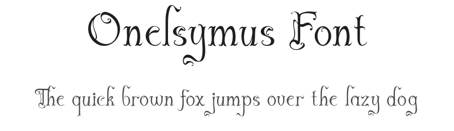 Onelsymus Font by TypeClassHeroes — Display Font