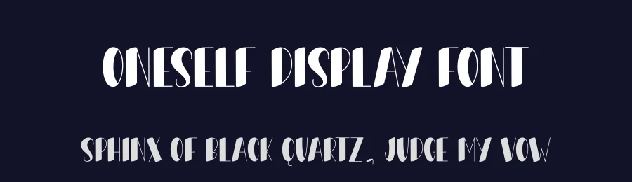 Oneself Display Font by andikastudio — Display Font — thumbnail 2