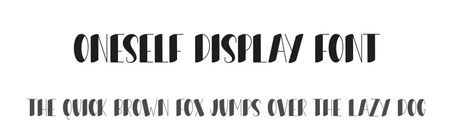 Oneself Display Font by andikastudio — Display Font