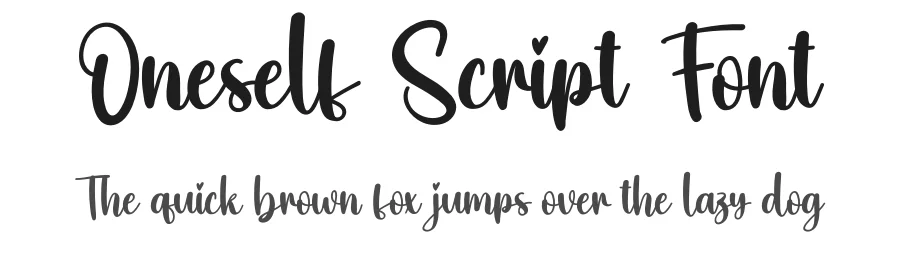 Oneself Script Font by creativeletter — Script Handwritten Font