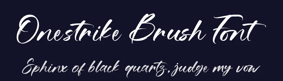 Onestrike Brush Font by letterara — Script Handwritten Font — thumbnail 2