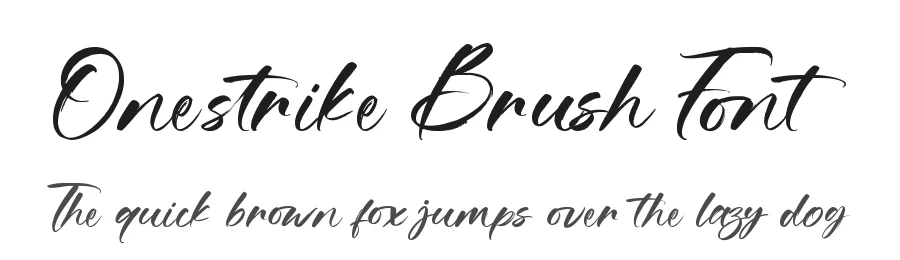 Onestrike Brush Font by letterara — Script Handwritten Font