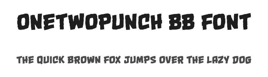 OneTwoPunch BB font by Hamilton — Display Font