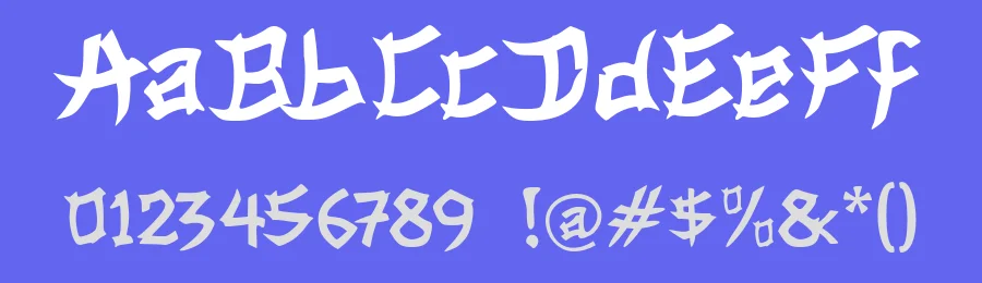 Onikage Asian Display Font by Mei Suseno — Display Font — thumbnail 3