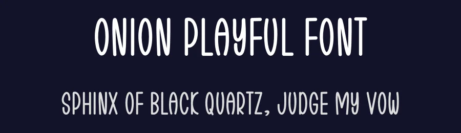 Onion Playful Font by freshtypeink — Display Font — thumbnail 2