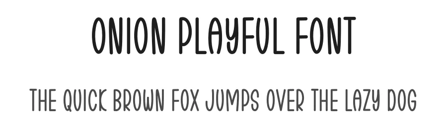 Onion Playful Font by freshtypeink — Display Font