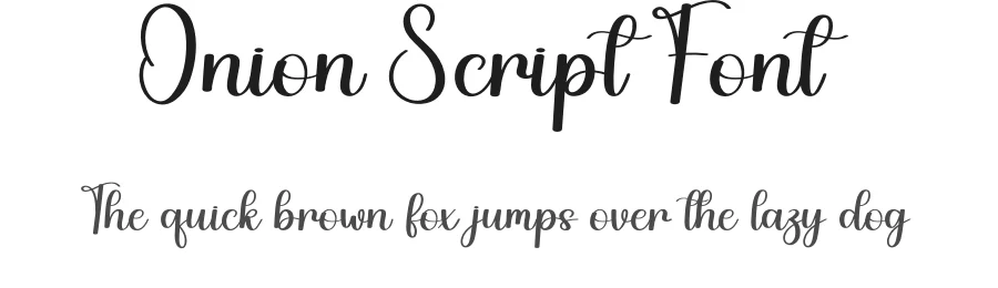 Onion Script Font by andikastudio — Script Handwritten Font