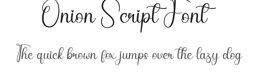 Onion Script Font by andikastudio — Script Handwritten Font