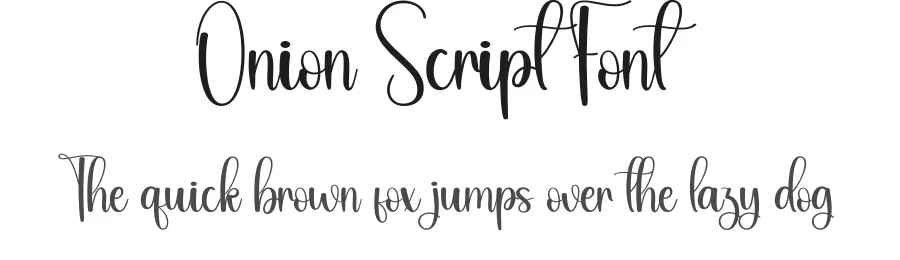 Onion Script Font by andikastudio — Script Handwritten Font