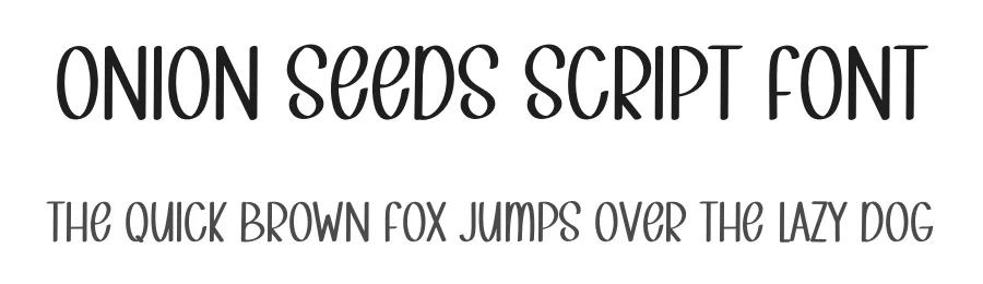 Onion Seeds Script Font by inermediaSTUDIO — Display Font
