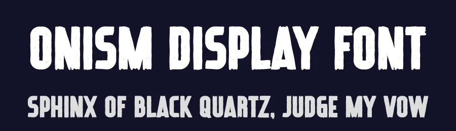 Onism Display Font by Almarkha Type — Display Font — thumbnail 2