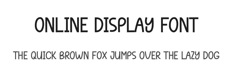 Online Display Font by andikastudio — Display Font