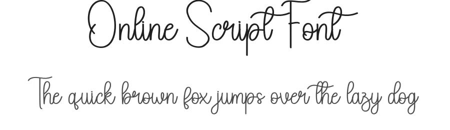Online Script Font by andikastudio — Script Handwritten Font