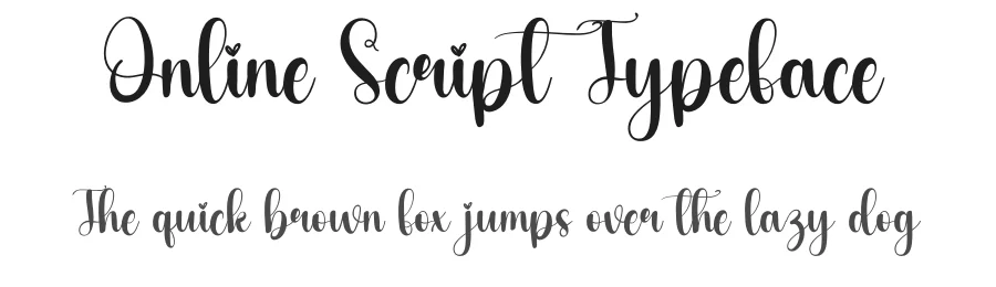Online Script Typeface by creativeletter — Script Handwritten Font
