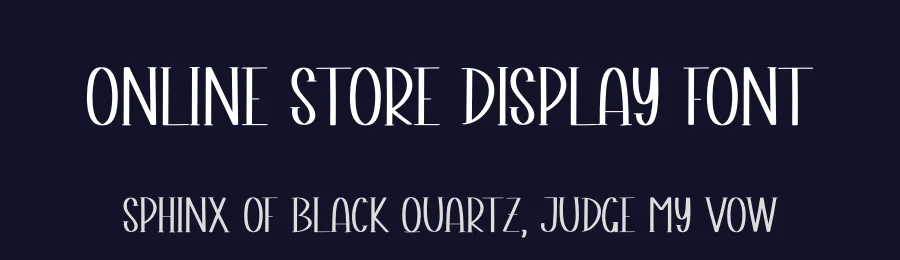 Online Store Display Font by andikastudio — Display Font — thumbnail 2