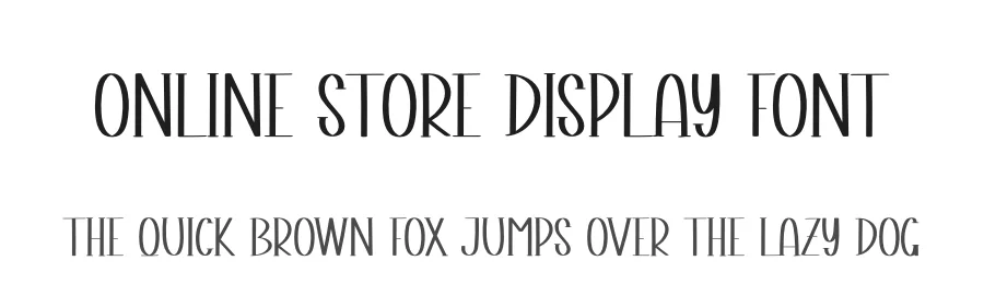 Online Store Display Font by andikastudio — Display Font