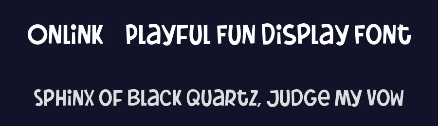 Onlink – Playful Fun Display Font by afkaristudio — Display Font — thumbnail 2